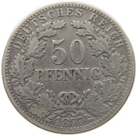 KAISERREICH 50 PFENNIG 1877 J  #a003 0649 - 50 Pfennig