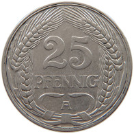 KAISERREICH 25 PFENNIG 1911 A  #c040 0085 - 25 Pfennig