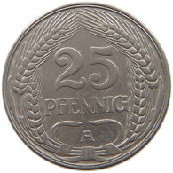 KAISERREICH 25 PFENNIG 1911 A  #a080 0157 - 25 Pfennig