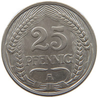 KAISERREICH 25 PFENNIG 1911 A  #a086 0893 - 25 Pfennig