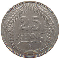 KAISERREICH 25 PFENNIG 1910 F  #a086 0935 - 25 Pfennig