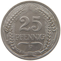 KAISERREICH 25 PFENNIG 1910 F  #a080 0159 - 25 Pfennig