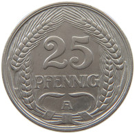 KAISERREICH 25 PFENNIG 1911 A  #a015 0801 - 25 Pfennig