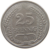 KAISERREICH 25 PFENNIG 1911 A  #a015 0793 - 25 Pfennig