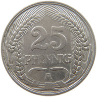 KAISERREICH 25 PFENNIG 1910 A  #s040 0223 - 25 Pfennig