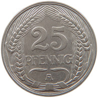 KAISERREICH 25 PFENNIG 1910 A  #s026 0157 - 25 Pfennig