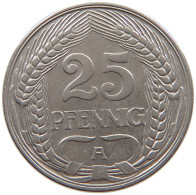 KAISERREICH 25 PFENNIG 1910 A  #a086 0957 - 25 Pfennig