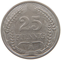 KAISERREICH 25 PFENNIG 1910 A  #a086 0985 - 25 Pfennig