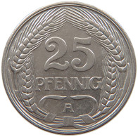 KAISERREICH 25 PFENNIG 1910 A  #a086 0987 - 25 Pfennig