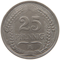 KAISERREICH 25 PFENNIG 1910 A  #a086 0949 - 25 Pfennig