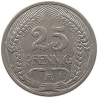 KAISERREICH 25 PFENNIG 1910 A  #a086 0939 - 25 Pfennig