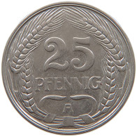 KAISERREICH 25 PFENNIG 1910 A  #a086 0927 - 25 Pfennig