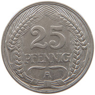 KAISERREICH 25 PFENNIG 1910 A  #a086 0911 - 25 Pfennig