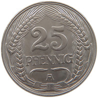 KAISERREICH 25 PFENNIG 1910 A  #a086 0899 - 25 Pfennig