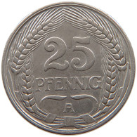 KAISERREICH 25 PFENNIG 1910 A  #a086 0913 - 25 Pfennig