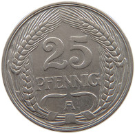 KAISERREICH 25 PFENNIG 1910 A  #a086 0891 - 25 Pfennig