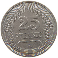 KAISERREICH 25 PFENNIG 1910 A  #a086 0887 - 25 Pfennig