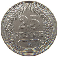 KAISERREICH 25 PFENNIG 1910 A  #a043 0481 - 25 Pfennig