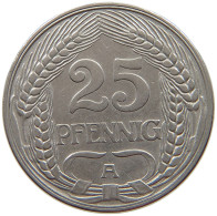 KAISERREICH 25 PFENNIG 1910 A  #a043 0483 - 25 Pfennig