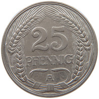 KAISERREICH 25 PFENNIG 1910 A  #a015 0799 - 25 Pfennig