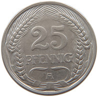 KAISERREICH 25 PFENNIG 1910 A  #a017 0095 - 25 Pfennig