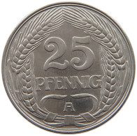 KAISERREICH 25 PFENNIG 1909 A  #a086 0895 - 25 Pfennig