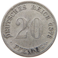 KAISERREICH 20 PFENNIG 1876 E  #a004 0281 - 20 Pfennig