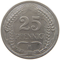 KAISERREICH 25 PFENNIG 1910 A  #a086 0885 - 25 Pfennig