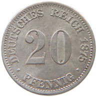 KAISERREICH 20 PFENNIG 1875 C  #t098 0061 - 20 Pfennig