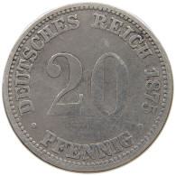 KAISERREICH 20 PFENNIG 1875  #a091 0945 - 20 Pfennig