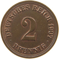 KAISERREICH 2 PFENNIG 1907 A  #c013 0317 - 2 Pfennig