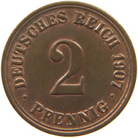 KAISERREICH 2 PFENNIG 1907 A  #c013 0309 - 2 Pfennig