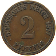 KAISERREICH 2 PFENNIG 1877 A  #s068 0357 - 2 Pfennig