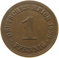 KAISERREICH PFENNIG 1888 A  #s052 0229 - 1 Pfennig