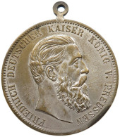 KAISERREICH MEDAILLE 1888 KAISER FRIEDRICH, LERNE LEIDEN OHNE ZU KLAGEN #tm5 0033 - Other & Unclassified