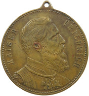 KAISERREICH MEDAILLE 1888 KAISER FRIEDRICH, LERNE LEIDEN OHNE ZU KLAGEN #tm2 0281 - Other & Unclassified