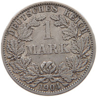 KAISERREICH MARK 1904 A  #a081 0385 - 1 Mark