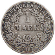KAISERREICH MARK 1887 A  #c015 0163 - 1 Mark