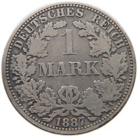 KAISERREICH MARK 1887 A  #a081 0381 - 1 Mark