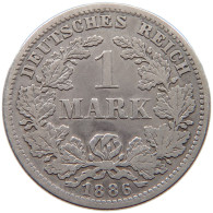 KAISERREICH MARK 1886 D  #a081 0511 - 1 Mark
