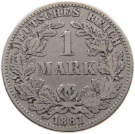 KAISERREICH MARK 1881 E  #a081 0445 - 1 Mark
