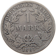 KAISERREICH MARK 1881 A  #a081 0539 - 1 Mark