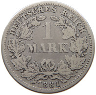 KAISERREICH MARK 1881 D  #a081 0517 - 1 Mark