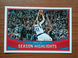 ST 18 - NBA SEASONS 2013-14, Sticker, Autocollant, PANINI, No 1 Season Highlights, Nowitzki - Libros