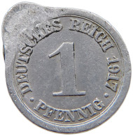 KAISERREICH PFENNIG 1917 A ERROR #a089 0241 - 1 Pfennig