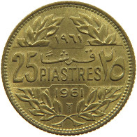 LEBANON 25 PIASTRES 1961  #c037 0193 - Liban