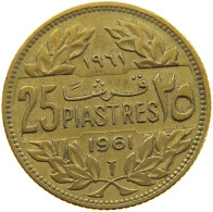 LEBANON 25 PIASTRES 1961  #a081 0067 - Libanon