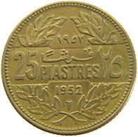 LEBANON 25 PIASTRES 1952  #c067 0387 - Lebanon