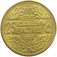 LEBANON 25 PIASTRES 1952  #a094 0563 - Liban