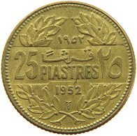 LEBANON 25 PIASTRES 1952  #a094 0557 - Lebanon